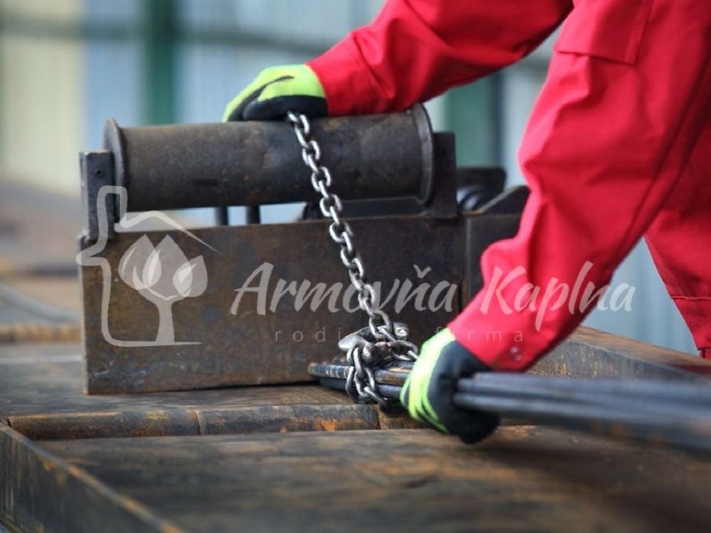 Armovňa Galanta - Strihanie a ohýbanie betonárskej ocele podľa požiadaviek zákazníka